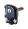RP2RCF-BAG - 6.35mm, 1/4" Pan Head Mono Jack Plug, Right Angle, 90 Degree, Black