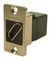 CP30688M - Slim 8K HDMI Socket to 8K HDMI Socket Feedthrough Connector, Nickel Metal, CSK Holes