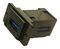 CP30755MB3 - Dual Slim USB 3.0 Type A Socket to USB 3.0 Type A Right Angle Socket Feedthrough Connector, Black, Metal Frame, M3 Holes