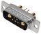 MHCDD7W2P4 - 7W2 Combination Power and Signal D Sub Plug, Vertical Solder Pins, 40A