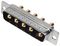 MHCDD5W5P4 - 5W5 Combination Power and Signal D Sub Plug, Vertical Solder Pins, 40A
