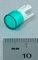 19-931-5 - Green Round Pushbutton Lens for use with 19 Series