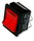 C1353VQNAA - Rocker Switch, DPST, Illuminated Red