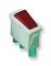 C5503FQNAE - Rectangular Rocker Switch, On Off, SPST, Red Illuminated, 250V AC, 16A