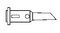 SP.4.8G.F - Single Flat Tip for SuperPro 125 Soldering Iron 4.8mm