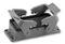 0930 016 0301 - Heavy Duty Connector, Low Profile, Base, Bulkhead Mount, Aluminium Body, 2 Lever, 16B