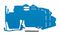 2009-304 - Blue Busbar Carrier, 1.5mm
