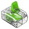 221-422 - 2 Pole Terminal Block / Splicing Connector with Lever Lock, 4mm, 450V, 32A, Green Range, ECO Friendly