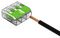 221-423 - 3 Pole Terminal Block / Splicing Connector with Lever Lock, 4mm, 450V, 32A, Green Range,  ECO Friendly