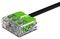 221-423 - 3 Pole Terminal Block / Splicing Connector with Lever Lock, 4mm, 450V, 32A, Green Range,  ECO Friendly