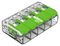 221-425 - 5 Pole Terminal Block / Splicing Connector with Lever Lock, 4mm, 450V, 32A, Green Range,  ECO Friendly