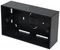 3L45G2BK - 2 Gang 45mm Surface Back Box, Black
