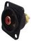 NF2D-B-2 - Phono D Socket, Black, Red
