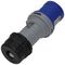 K9001BLU - 16A, 250V, Cable Mount CEE Plug, 2P+E, Blue, IP44