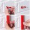 SD-STAG6TR/100 - Safe-D Stag Clips, Twin Cable, 6-8mm, Red, Pack of 100