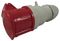 330406 - 32A, 415V, Cable Mount CEE Socket, 3P+E, Red, IP44