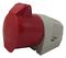 130 - 32A, 415V, Surface Mount CEE Socket, 3P+N+E, Red, IP44