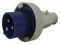 219306 - 16A, 230V, Cable Mount CEE Plug, 2P+E, Blue, IP67