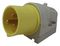 610304 - 16A, 110V, Panel Mount CEE Appliance Inlet, 2P+E, Yellow, IP44