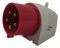 630 - 32A, 415V, Surface Mount CEE Appliance Inlet, 3P+N+E, Red, IP44