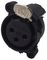NC3FAV1-D - XLR Panel Socket, Vertical, PCB