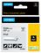 18444 - Coloured Vinyl Label Tape - 12mm x 5.5m Black on White
