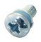 M36PRSTSSZ100- - M3 x 6mm Steel BZP Pan Head Pozidriv Machine Screws with Spring Washers, 100 Pack