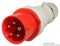 210 - 16A, 415V, Cable Mount CEE Plug, 3P+N+E, Red, IP44