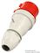 210 - 16A, 415V, Cable Mount CEE Plug, 3P+N+E, Red, IP44