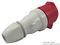 310 - 16A, 415V, Cable Mount CEE Socket, 3P+N+E, Red, IP44