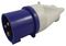 210306 - Cable Mount CEE Plug, 230V, 16A, 2P+E, Blue, IP44