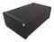1455N2201BK - IP54 1455 Series Black Extruded Aluminium Instrument Enclosure - 220x103x53mm