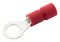 RVES1-4. - Red 4mm Ring Crimp Terminal, 100 Pack