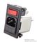 BZV01/A0620/02 - IEC C14 Inlet, Filtered, Switch, 250V AC, 6A