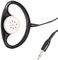A069 - Mono Clip-on Headphone, Black