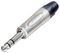 NP3X - Jack Plug, 6.35mm, Stereo, Straight, Nickel
