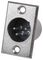 PSG01581 - Plug, XLR, Chassis, 4 Pole