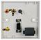 PELR0061 - 1 Gang Multimedia Wallplate, HDMI Socket, RCA Phono Sockets, Composite Video Socket, VGA Socket and 3.5mm Audio Stereo Jack Sock