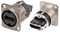 NAHDMI-W - HDMI Socket, D Type Housing, Silver
