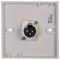 PELR0081 - 1 Gang Multimedia Wallplate, 3 Pin XLR Socket