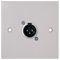 PELR0082 - 1 Gang Multimedia Wallplate, 3 Pin XLR Plug