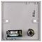 PELR0085 - 1 Gang Multimedia Wallplate, Plug and Play 15 Pin VGA Monitor Socket and 3.5mm Stereo Jack Socket