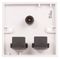 PELR0087 - 1 Gang Multimedia Wall Plate, 2x HDMI Sockets and 1x Optical TOSLink