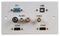 PELR0104 - 2 Gang Multimedia Wall Plate, 2x HDMI / VGA / USB B / RCA / Composite Sockets