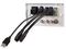 PELR0108 - 2 Gang Multimedia Wall Plate, 2x HDMI / VGA / USB A / RJ45 / RCA /Composite Sockets