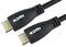 99HD4-01WT - High Speed 4K UHD HDMI Lead with Ethernet, Male to Male, White LED Display, Braided, 1m Black