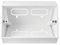 CLB-2780 - Conec2 2 Gang Angled Surface Mount Back Box, White
