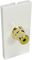AV-MOD1RCAYL - 1x Yellow RCA Female to Female Euro Module 50 x 25mm - Coupler