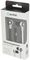 100.311UK - Rubberised Stereo Earphones with Handsfree, Black/White