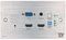 SY-MFT-31V - 4K UHD 60Hz 3 Input Cat6/6a HDBaseT Wall Plate Transmitter, VGA & 2x HDMI